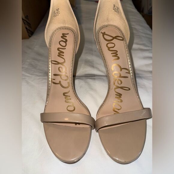 Sam Edelman Ariella Tan Heels with Ankle Strap Size 9 - Picture 2 of 9